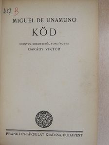 Miguel de Unamuno - Köd [antikvár]