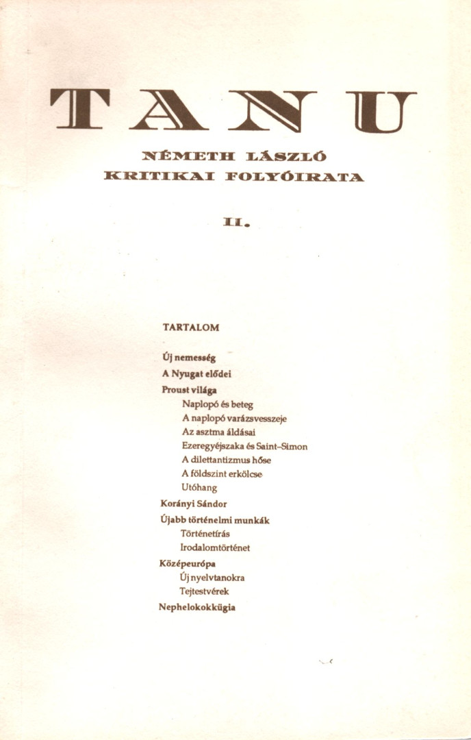 Németh László - Tanu II. [antikvár]