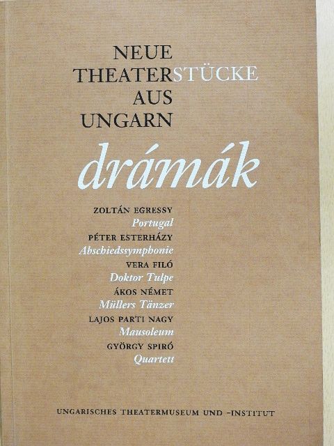 Egressy Zoltán - Drámák [antikvár]