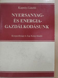 Kapolyi László - Nyersanyag- és energiagazdálkodásunk [antikvár]