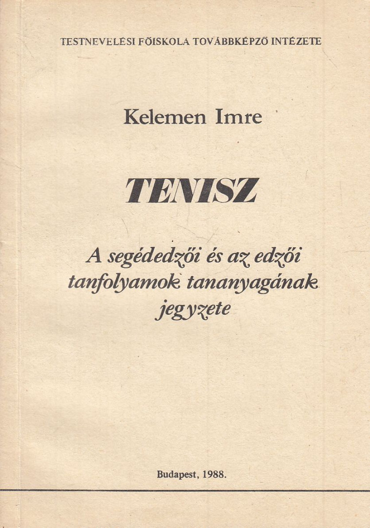 Kelemen Imre - Tenisz [antikvár]