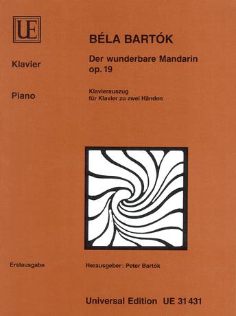 BARTÓK - DER WUNDERBARE MANDARIN OP.19 KLAVIERAUSZUG FÜR KLAVIER ZU ZWEI HAENDEN