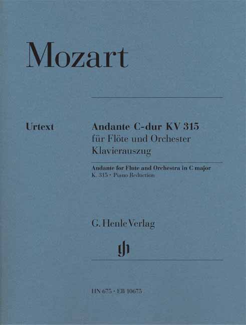MOZART, W,A, - ANDANTE C-DUR KV 315 FÜR FLÖTE UND ORCHESTER KLAVIERAUSZUG URTEXT (WIESE / SCHULZE / LEVIN)