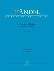 HAENDEL - THE KING SHALL REJOICE. CORONATION ANTHEM HWV 260, KLALVIERAUSZUG