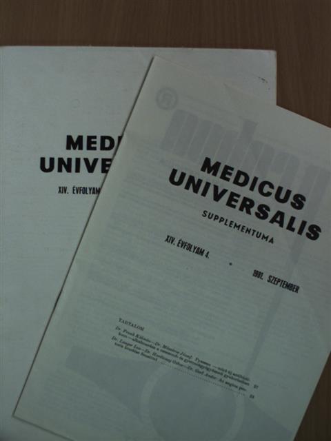 Dr. Andor Miklós - Medicus Universalis 1981. szeptember/Supplementum [antikvár]