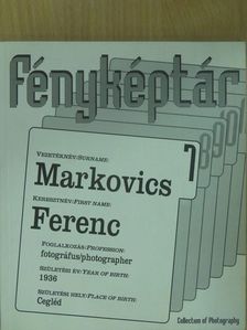 Markovics Ferenc (dedikált példány) [antikvár]
