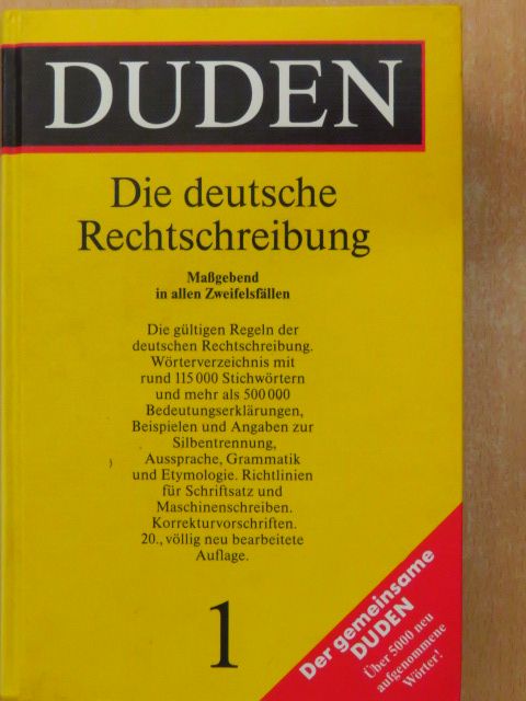 Konrad Duden - Duden - Rechtschreibung der deutschen Sprache [antikvár]