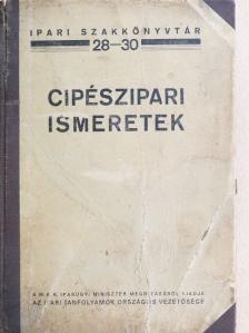 Cipészipari ismeretek (rossz állapotú) [antikvár]