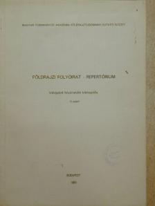 Földrajzi folyóirat - Repertórium [antikvár]