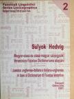 Sulyok Hedvig - Magyar-olasz és olasz-magyar szójegyzék Verancsics Faustus dictionariuma alapján [antikvár]