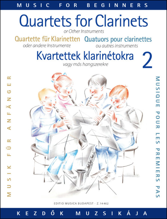 KLARINÉTKVARTETTEK KEZDŐK SZÁMÁRA 2 (PRICSOVSZKY O.-PERÉNYI É.-PERÉNYI P.)