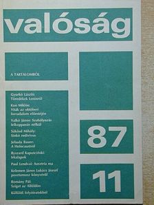 Adam Krzeminski - Valóság 1987. november [antikvár]