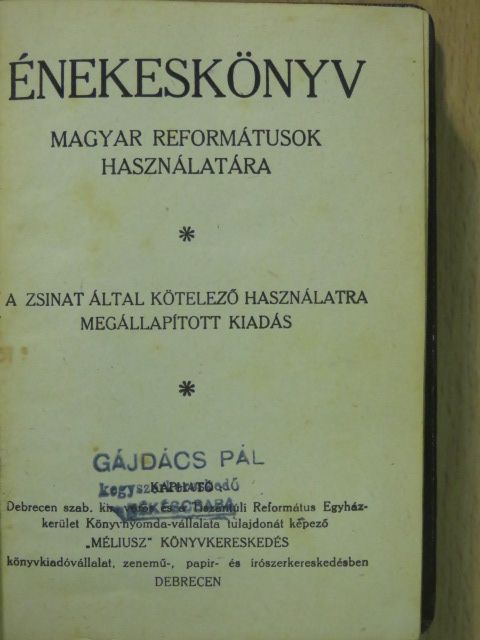Énekeskönyv [antikvár]
