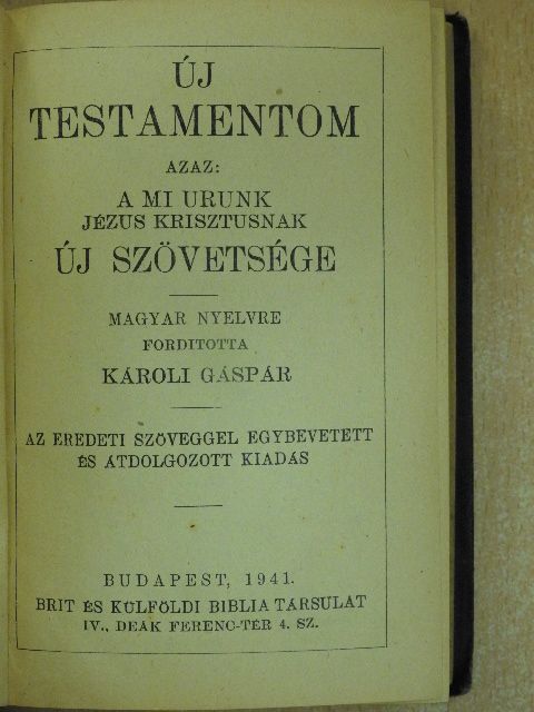 Új Testamentom/A zsoltárok könyve [antikvár]