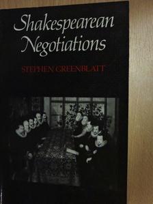 Stephen Greenblatt - Shakespearean Negotiations [antikvár]
