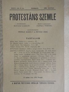 Albrecht Ferenc - Protestáns Szemle 1926. október [antikvár]