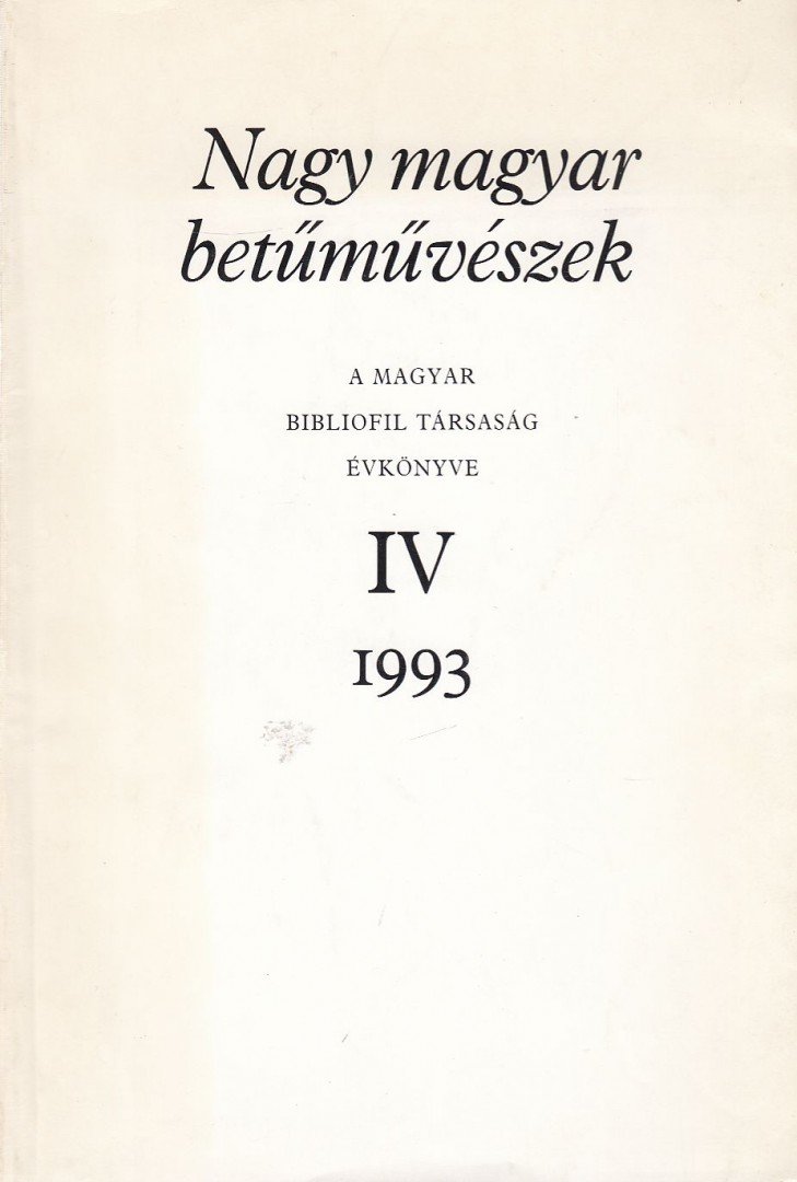 Nagy magyar betűművészek [antikvár]