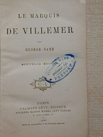 George Sand - Le marquis de Villemer [antikvár]
