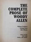 Woody Allen - The complete prose of Woody Allen [antikvár]