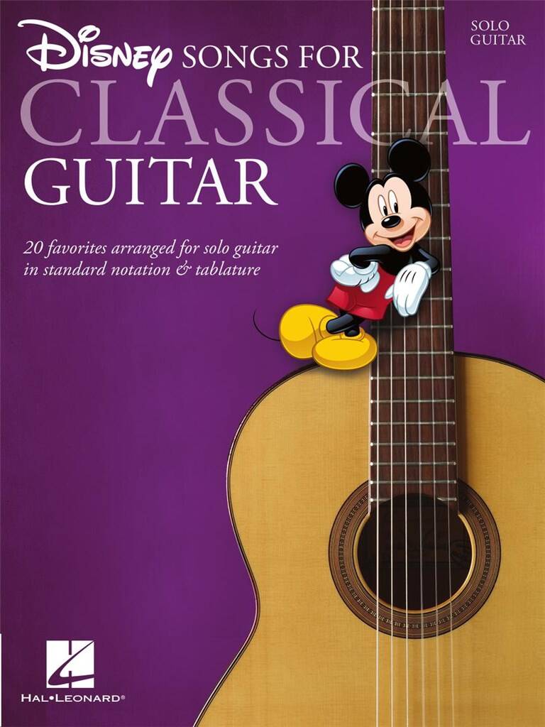 DISNEY SONGS FOR CLASSICAL GUITAR. 10 FAVORITES ARR. FOR SOLO GUITAR