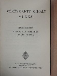 Gróf Klebelsberg Kuno - Vörösmarty Mihály munkái II. [antikvár]