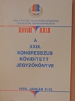 Baranyai Tibor - A XXIX. kongresszus rövidített jegyzőkönyve [antikvár]