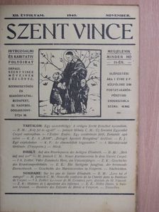 B. M. - Szent Vince 1940. november [antikvár]