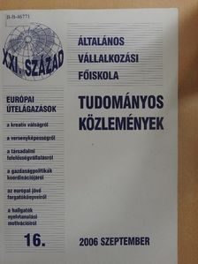 Tudományos Közlemények 2006. szeptember [antikvár]