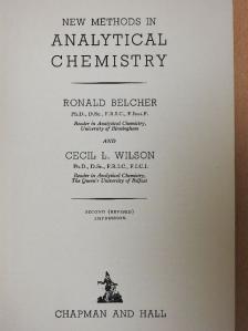 Cecil L. Wilson - New Methods in Analytical Chemistry [antikvár]