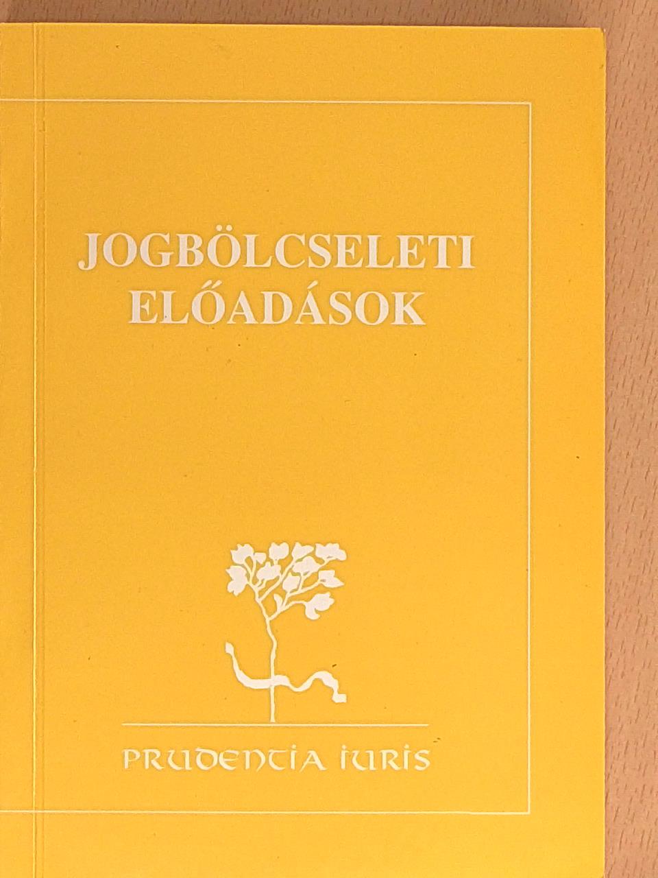 Bódig Mátyás - Jogbölcseleti előadások [antikvár]