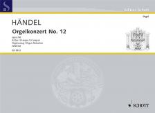 HAENDEL - ORGELKONZERTE NO.12 B-DUR OP.7/6 KLAVIERAUSZUG (HELMUTH WALCHA), ANTIKVÁR