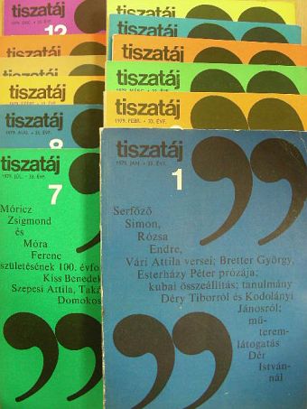 Alföldy Jenő - Tiszatáj 1979. január-december [antikvár]
