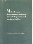 Dr. Hans Witzmann - Methoden der Strukturuntersuchung an hochdispersen und porösen Stoffen [antikvár]