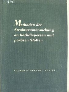 Dr. Hans Witzmann - Methoden der Strukturuntersuchung an hochdispersen und porösen Stoffen [antikvár]