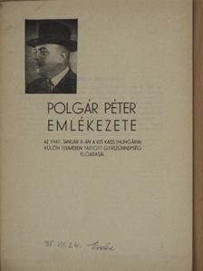 Donászy Kálmán - Polgár Péter emlékezete [antikvár]