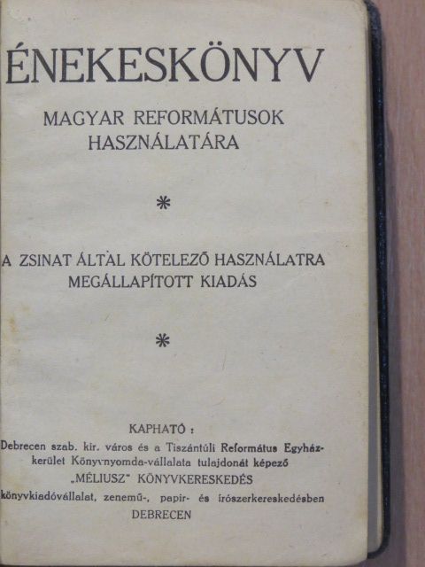 Énekeskönyv [antikvár]