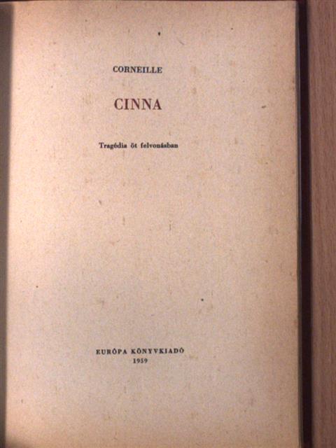 Corneille - Cinna [antikvár]
