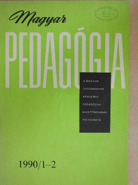 Ballér Endre - Magyar Pedagógia 1990/1-2. [antikvár]