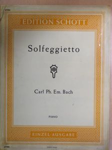 Carl Philipp Emanuel Bach - Solfeggietto [antikvár]