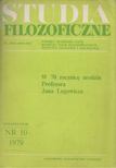 Studia filozoficzne 1979 - Nr 10 [antikvár]