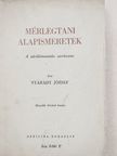 Nyárády József - Mérlegtani alapismeretek [antikvár]