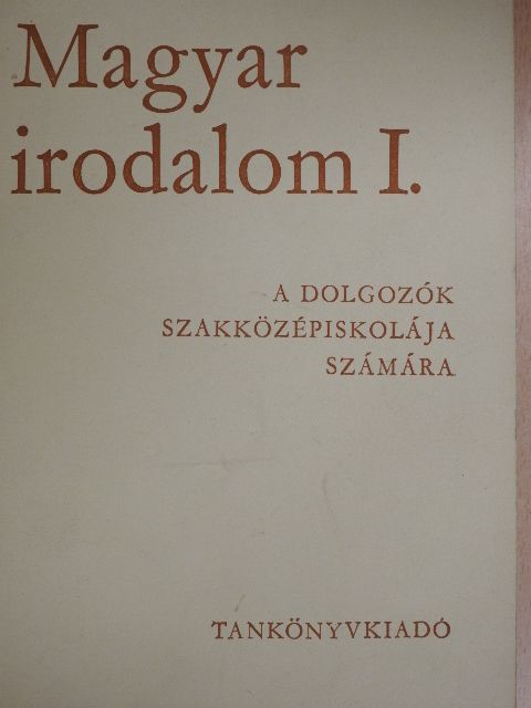 Ady Endre - Magyar irodalom I. [antikvár]