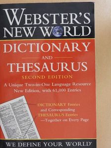 Webster's New World Dictionary and Thesaurus [antikvár]