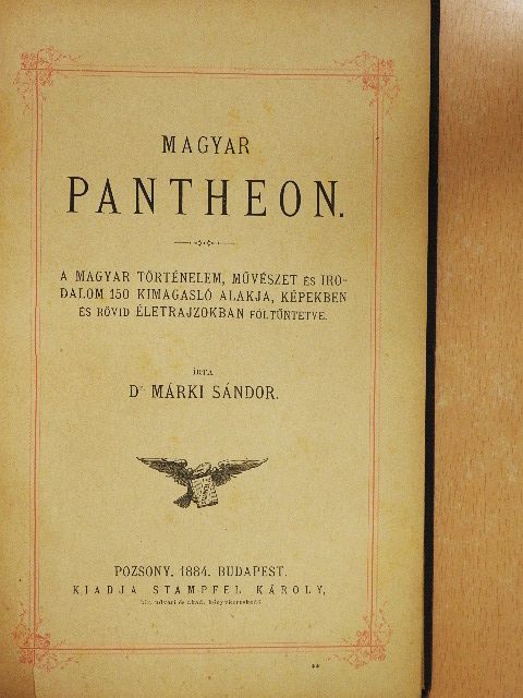 Dr. Márki Sándor - Magyar pantheon [antikvár]