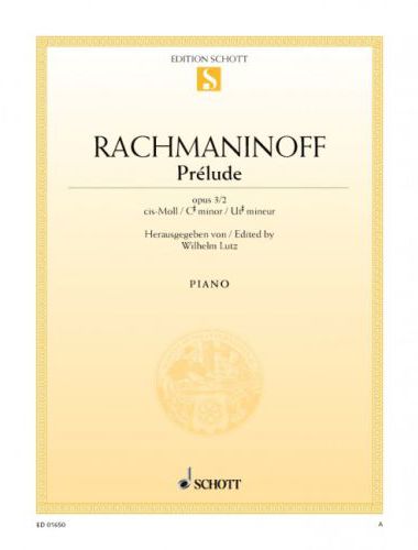 RACHMANINOFF - PRÉLUDE OP.3 NO.2 FÜR KLAVIER HERAUSGEGEBEN VON W.LUTZ