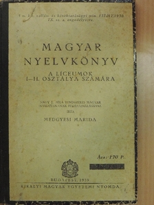 Medgyesi Marida - Magyar nyelvkönyv [antikvár]