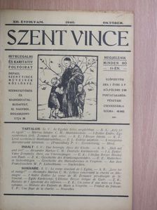 B. A. - Szent Vince 1940. október [antikvár]