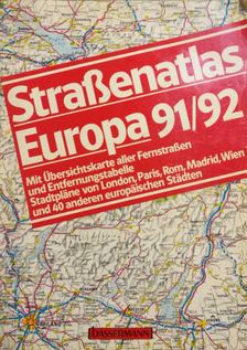 Straßenatlas Europa 91/92 [antikvár]