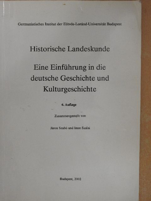 Historische Landeskunde [antikvár]