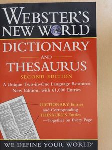 Webster's New World Dictionary and Thesaurus [antikvár]